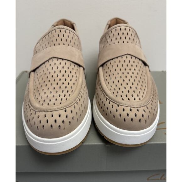 Clarks Artisan Womens Leather Platform Loafers Tan Sporty Comfort Size 8 - Picture 4 of 11